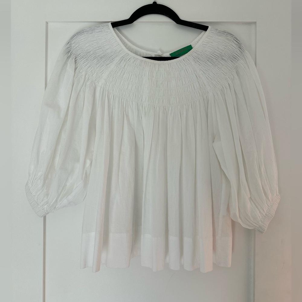 Clare V. Fleur Blouse White - Picture 4 of 7